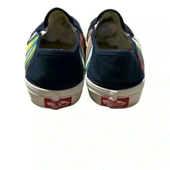Van’s Navy Blue canvas sneakers,‎ men’s 5.5 woman’s 7 - Picture 6 of 6